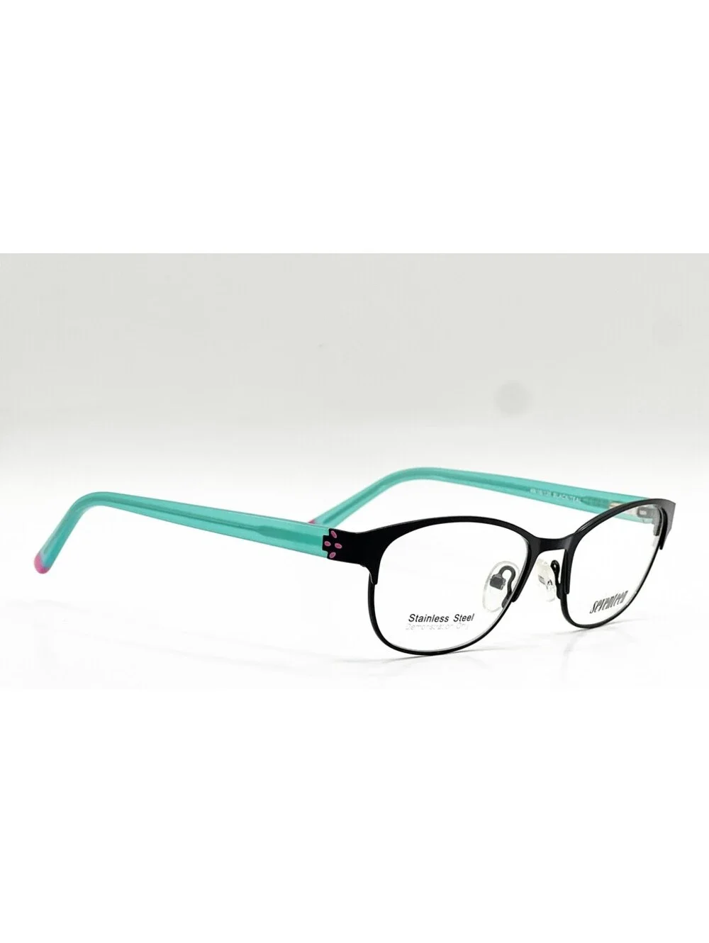 Seventeen 5401 Black Teal Black/Teal Authentic Eyeglasses 48-16-135